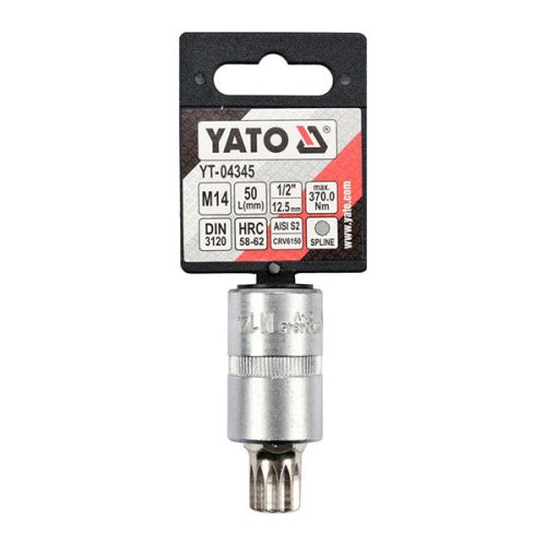 YATO YT-04345 Bit dugókulcs Spline 1/2 Col M14 CrV