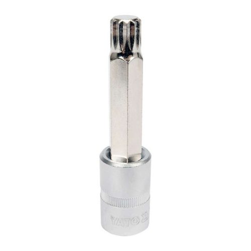 YATO YT-04355 Hosszú bit dugókulcs Spline 1/2 Col M14 CrV