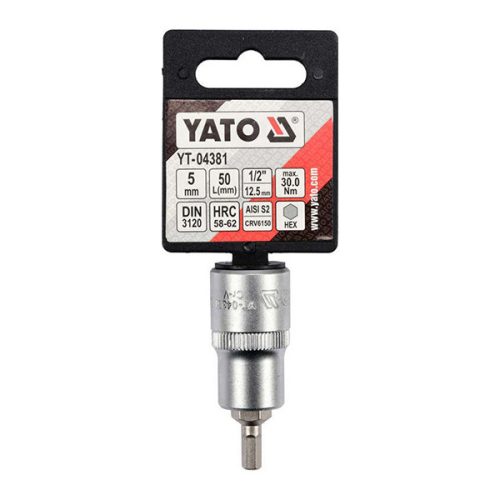 YATO YT-04381 Bit dugókulcs Imbusz 1/2 Col 5 mm CrV