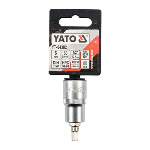 YATO YT-04382 Bit dugókulcs Imbusz 1/2 Col 6 mm CrV