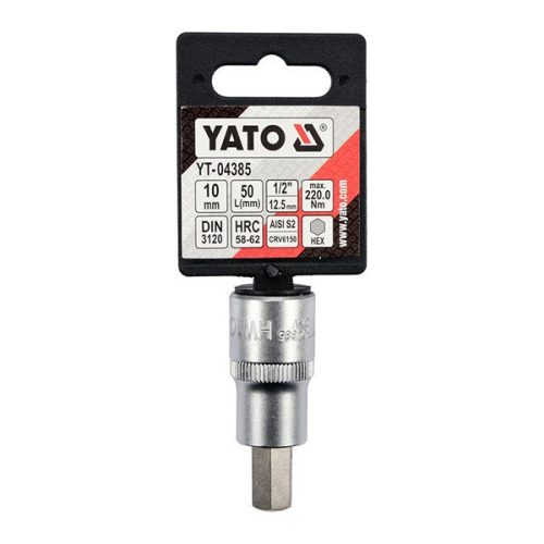 YATO YT-04385 Bit dugókulcs Imbusz 1/2 Col 10 mm CrV