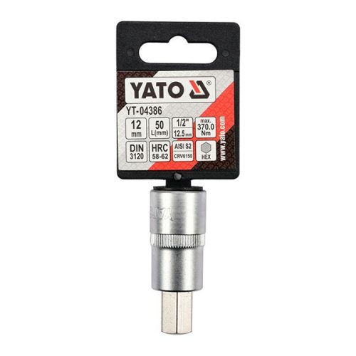 YATO YT-04386 Bit dugókulcs Imbusz 1/2 Col 12 mm CrV
