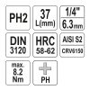 YATO YT-04412 Bit dugókulcs Phillips 1/4 Col PH2 CrV