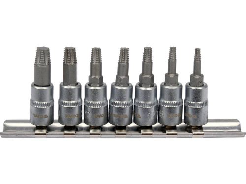 YATO YT-04581 Roncsolttorxcsavar kiszedő dugókulcs készlet 7 részes 1/4 Col