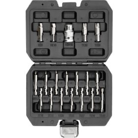   YATO YT-04584 Roncsolt csarv eltávolító készlet Torx és HEX ( imbuszcsavar eltávoító készlet)