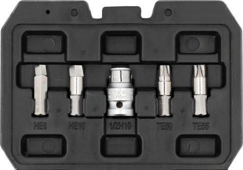 YATO YT-04584 Roncsolt csarv eltávolító készlet Torx és HEX ( imbuszcsavar eltávoító készlet)