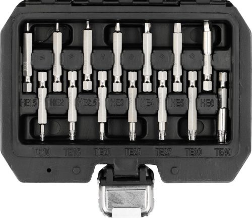 YATO YT-04584 Roncsolt csarv eltávolító készlet Torx és HEX ( imbuszcsavar eltávoító készlet)