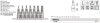 YATO YT-0461 Bit dugókulcs készlet 7 részes lyukas 5-ágú Torx 1/4 Col T10-T40 CrV