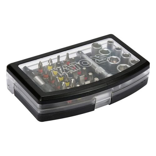 YATO YT-04623 Bithegy és dugókulcs készlet 34 részes 1/4 Col S2