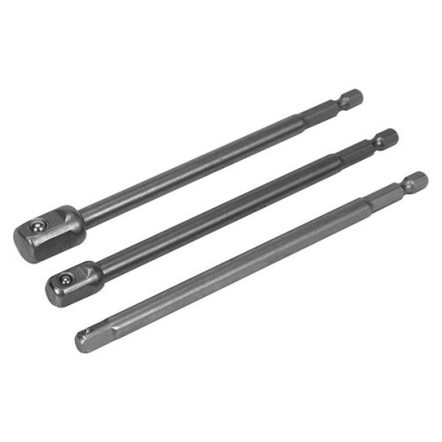 YATO YT-04628 Dugókulcs adapter készlet 3 részes 1/4 Col Hex -> 1/4 Col, 3/8 Col, 1/2 Col négyszög CrV