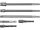 YATO YT-04629 Dugókulcs adapter készlet 6 részes 1/4 Col Hex -> 1/4 Col, 3/8 Col, 1/2 Col négyszög CrV