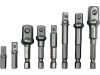 YATO YT-04639 Dugókulcs adapter készlet 8 részes 1/4 Col Hex -> 1/4 Col, 3/8 Col, 1/2 Col négyszög CrV