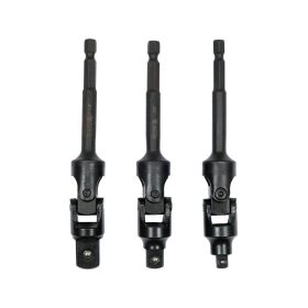   YATO YT-04641 Csuklós dugókulcs adapter készlet 3 részes 1/4 Col Hex -> 1/4 Col 3/8 Col 1/2 Col négyszög CrV
