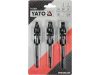 YATO YT-04641 Csuklós dugókulcs adapter készlet 3 részes 1/4 Col Hex -> 1/4 Col 3/8 Col 1/2 Col négyszög CrV