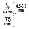 YATO YT-04645 Fúrótokmány 0,5-6,5 mm 1/4 Col Hex (gyorstokmány)