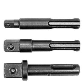   YATO YT-04686 Dugókulcs adapter készlet 3 részes SDS-Plus -> 1/4 Col, 3/8 Col, 1/2 Col négyszög