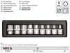 YATO YT-0521 Dugókulcs készlet 9 részes külső Torx 1/2 Col E10-E24 CrV