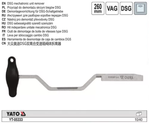 YATO YT-05333 Sebességváltó szerelő kulcs DSG váltóhoz