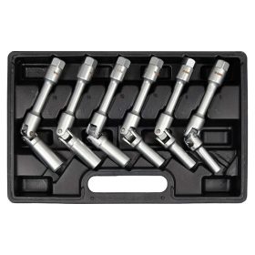   YATO YT-0534 Csuklós gyertyakulcs készlet 6 részes 8 / 9 / 10 / 12 / 14 / 16 mm 3/8 Col CrV