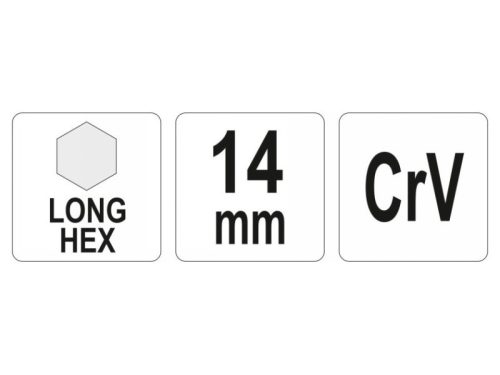 YATO YT-05444 Hosszú imbuszkulcs 14,0 mm CrV