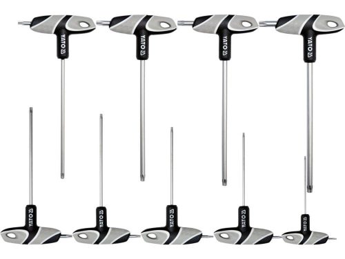 YATO YT-05615 Torx T-kulcs készlet 9 részes T10-T50 tamperproof S2