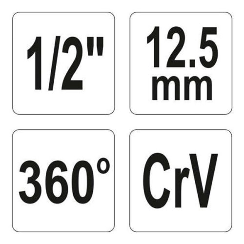 YATO YT-0593 Nyomaték szögmérő 1/2 Col CrV