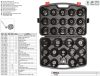 YATO YT-0596 Olajszűrő leszedő készlet 30 részes 3/8 Col