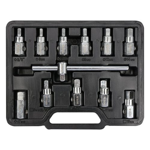 YATO YT-0600 Olajleeresztő kulcs készlet 12 részes 8-13 mm, 8-17 mm 3/8 Col