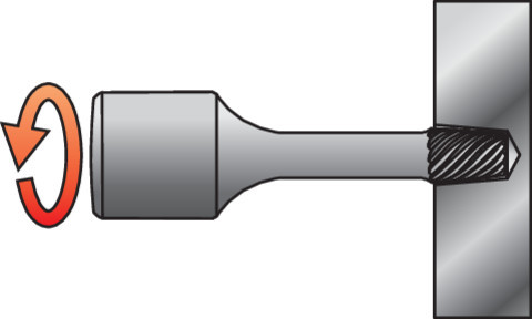YATO YT-0623 Törtcsavar kiszedő készlet 6 részes 3/8 Col M2-M10