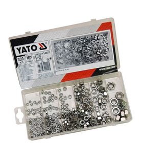   YATO YT-06773 Hatlapú inox csavaranya készlet 300 részes M3-M10