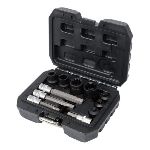 YATO YT-06808 Féknyereg szerelő dugókulcs készlet 11 részes 3/8 Col, 1/2 Col CrV