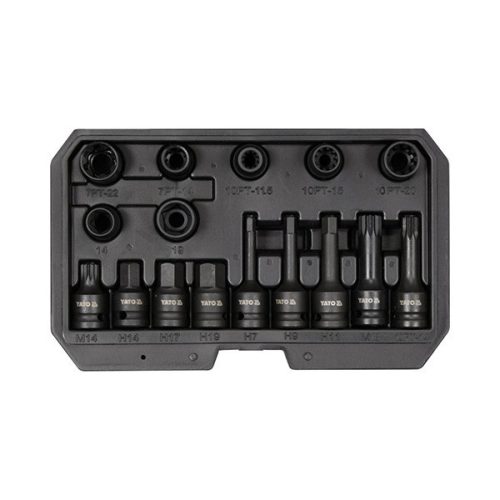 YATO YT-06811 Féknyereg szerelő gépi dugókulcs készlet 16 részes 1/2 Col CrMo