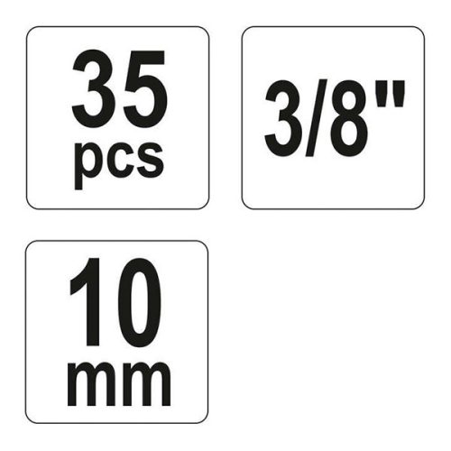 YATO YT-06822 Fékmunkahenger szerelő készlet 3/8 Col 35 részes