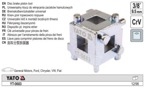 YATO YT-0683 Fékdugattyú visszonyomó 3/8 Col