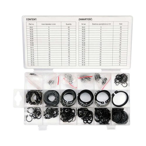 YATO YT-06880 Seeger gyűrű készlet külső 300 db