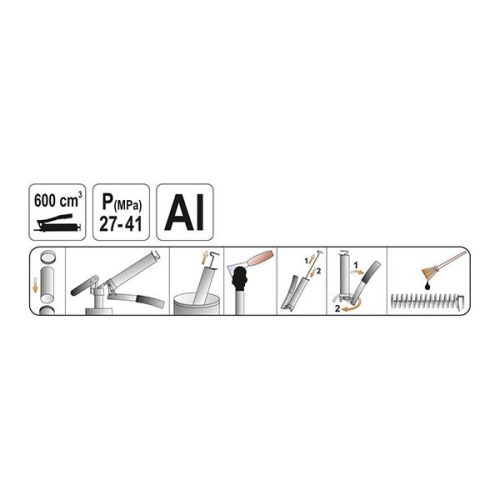 YATO YT-07042 Karos zsírzó 600 ml 27-41MPa