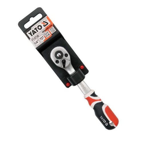 YATO YT-0730 Racsnis hajtószár 1/4 Col 155 mm 72T CrV