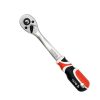 YATO YT-0731 Racsnis hajtószár 3/8 Col 200 mm 72T hajlított szár, lágy fogantyús CrV