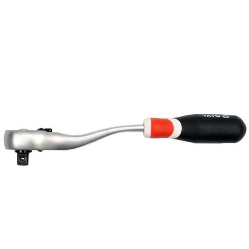 YATO YT-0731 Racsnis hajtószár 3/8 Col 200 mm 72T hajlított szár, lágy fogantyús CrV