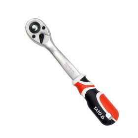   YATO YT-0732 Racsnis hajtószár 1/2 Col 255 mm 72T hajlított szár, lágy fogantyús CrV