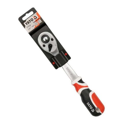 YATO YT-0732 Racsnis hajtószár 1/2 Col 255 mm 72T hajlított szár, lágy fogantyús CrV