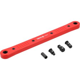   YATO YT-07370 Racsnis hajtószár cserélhető csatlakozásméretekkel 1/2 Col, 3/8 Col, 1/4 Col 340 mm