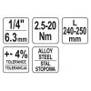 YATO YT-07511 Nyomatékkulcs 1/4 Col 2,5-20 Nm / 240-250 mm