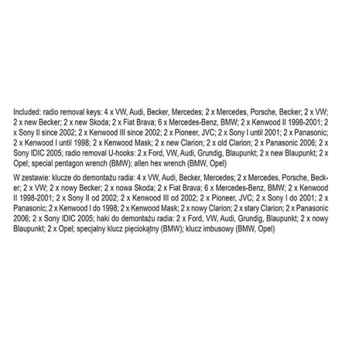 YATO YT-0838 Autórádió kiszedő készlet 52 részes