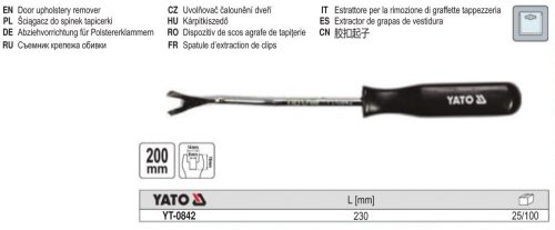 YATO YT-0842 Kárpitkiszedő 200 mm