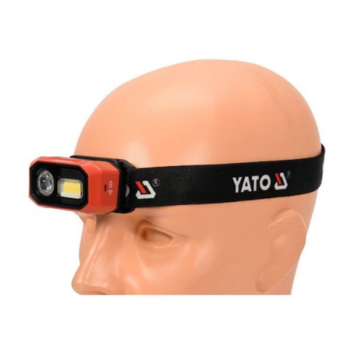 YATO YT-08592 Akkus LED fejlámpa 480 lumen mozgásérzékelős