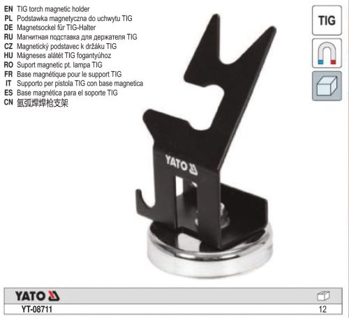 YATO YT-08711 Hegesztő pisztolyt tartó mágneses (TIG)