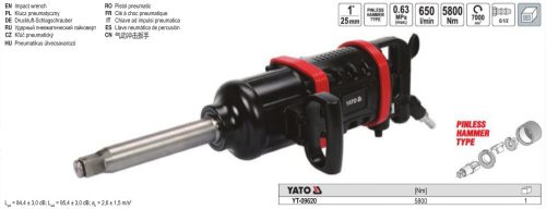 YATO YT-09620 Pneumatikus ütvecsavarozó 1 Col 5800 Nm