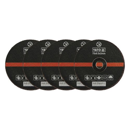 YATO YT-0994 Vágókorong fémre 75 x 9,5 x 2,0 mm YT-0993-hoz (5 db/cs)