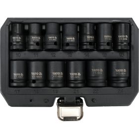   YATO YT-10251 Gépi dugókulcs készlet 13 részes 1/2 Col 10-24 mm CrMo